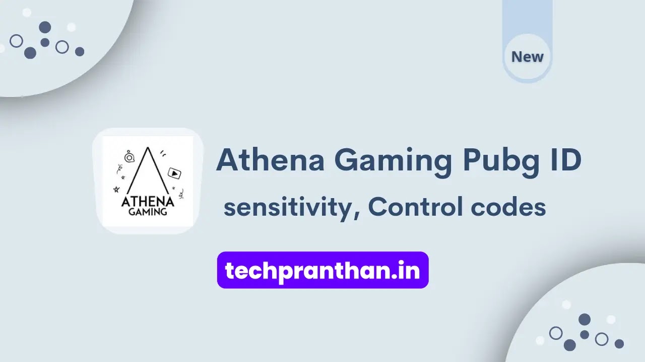 Athena Gaming Pubg ID, sensitivity, and Control codes And Layout