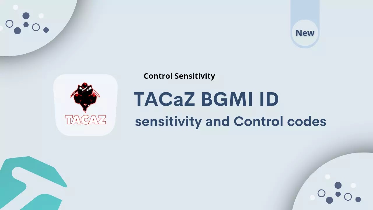 Tacaz Pubg ID, sensitivity, and Control codes And Layout