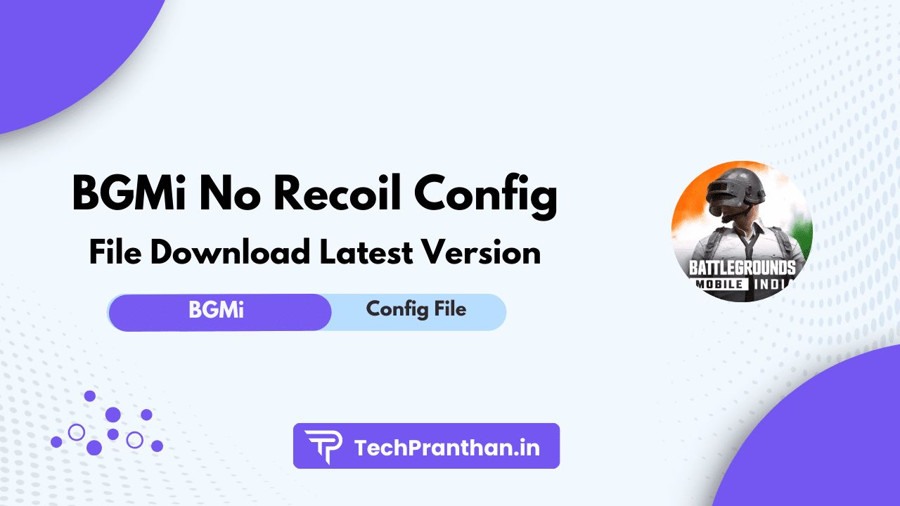 BGMi No Recoil Config File Download Latest Version 3.1